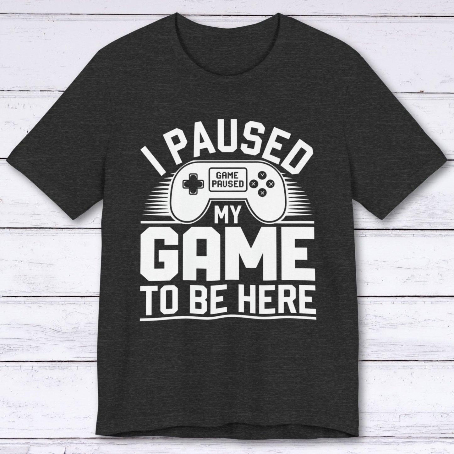 T-Shirt Dark Grey Heather / S Paused for Achievement Points T-shirt