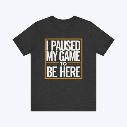 T-Shirt Dark Grey Heather / S Paused My Fun for This Side Quest T-shirt