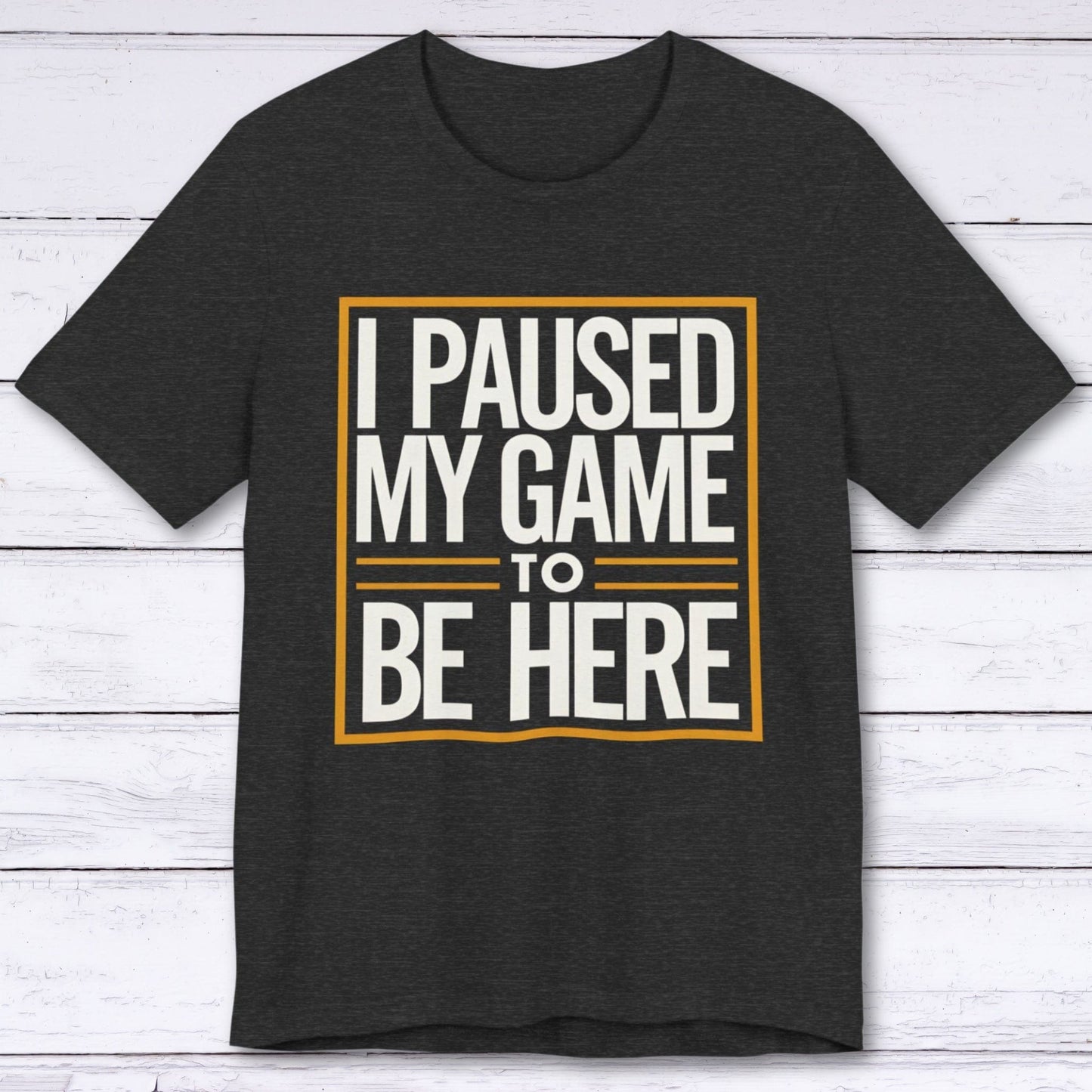 T-Shirt Dark Grey Heather / S Paused My Fun for This Side Quest T-shirt