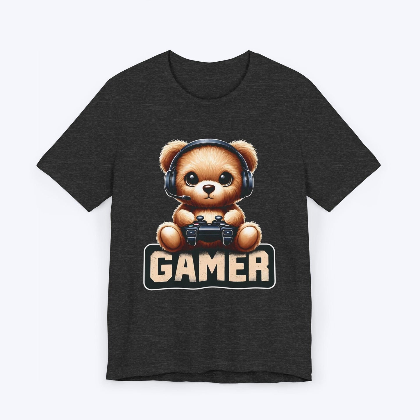 T-Shirt Dark Grey Heather / S Paws and Play Gamer T-shirt