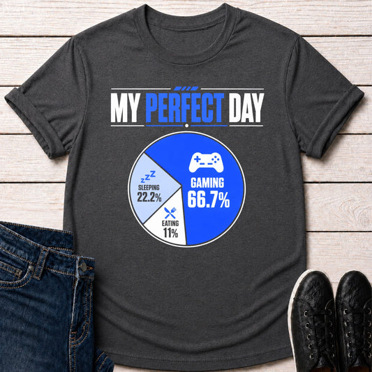 T-Shirt Dark Grey Heather / S Perfect Day Gaming T-shirt