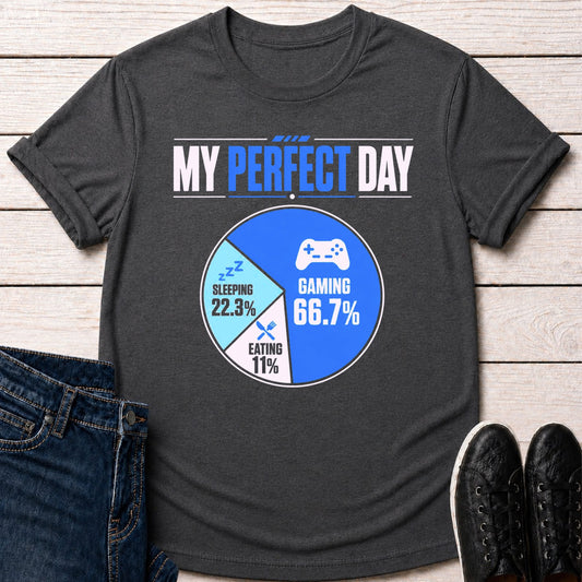 T-Shirt Dark Grey Heather / S Perfect Day Gaming T-shirt