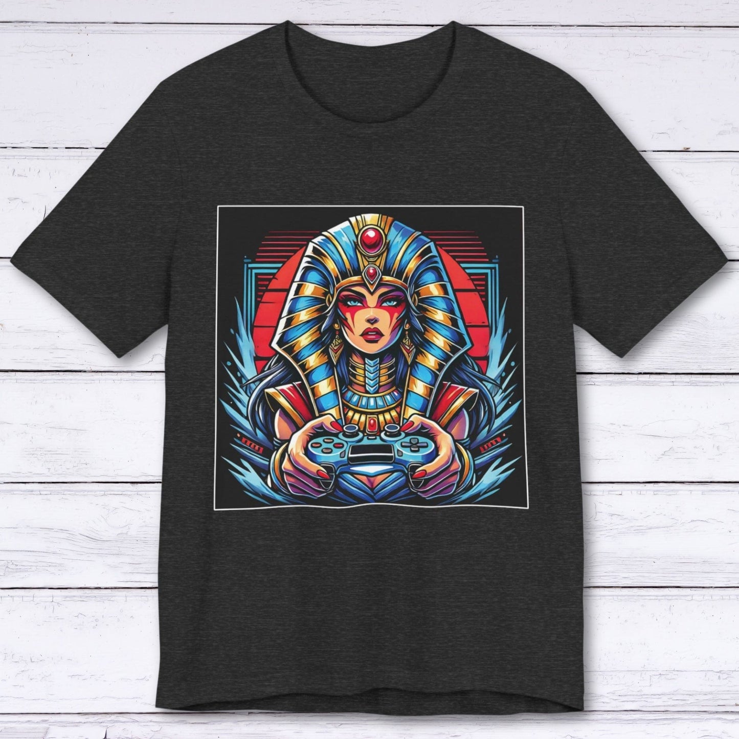 T-Shirt Dark Grey Heather / S Pharaoh Plays: Cleopatra's Realm T-shirt