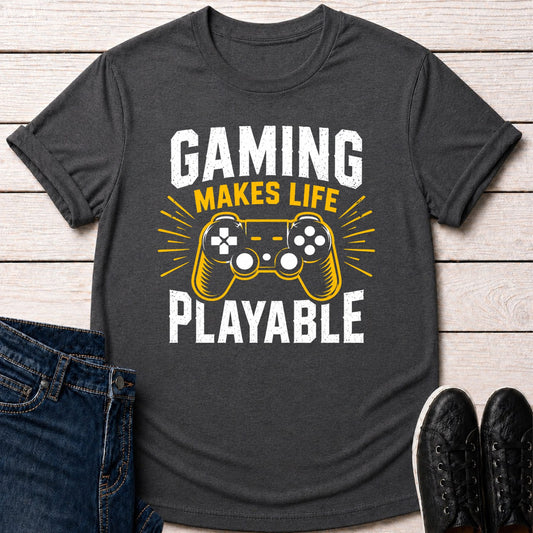T-Shirt Dark Grey Heather / S Playing IRL T-shirt