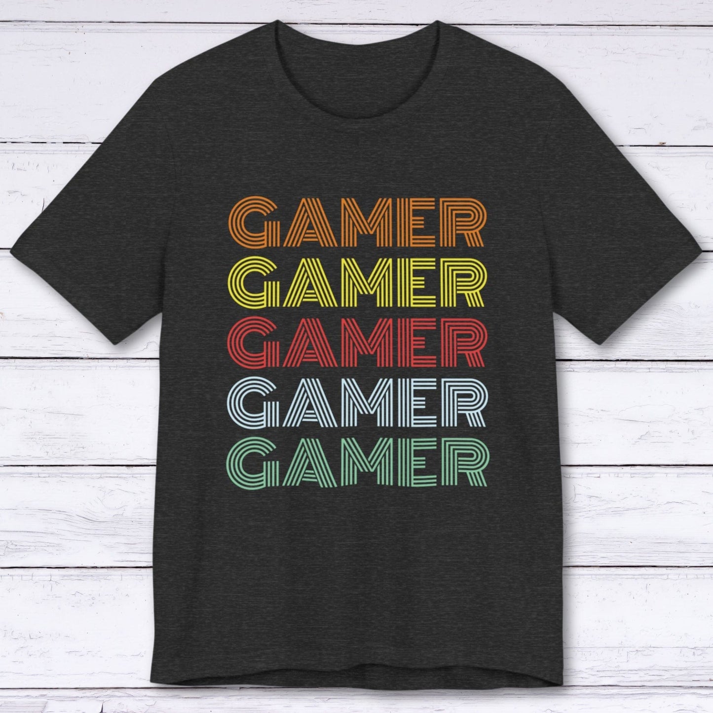 T-Shirt Dark Grey Heather / S Retro Gamer T-shirt