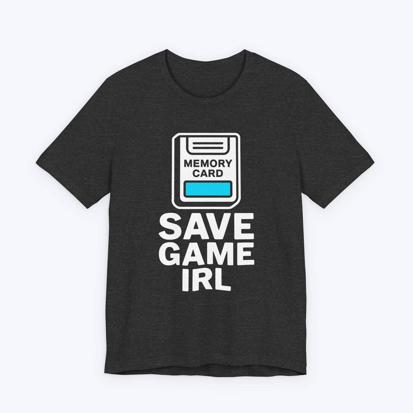 T-Shirt Dark Grey Heather / S Save Game Memory Card T-shirt