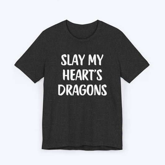 T-Shirt Dark Grey Heather / S Slay My Heart's Dragons T-shirt