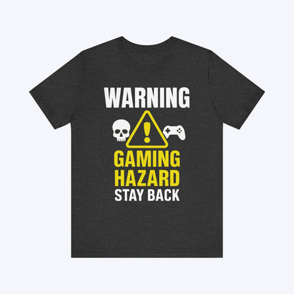 T-Shirt Dark Grey Heather / S Stay Back – Gaming in Progress T-shirt