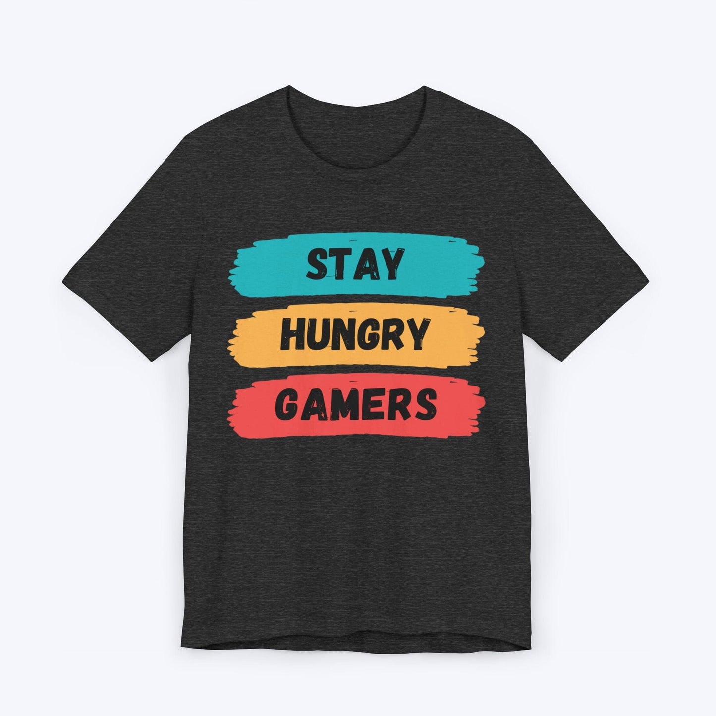 T-Shirt Dark Grey Heather / S Stay Hungry Gamers T-shirt