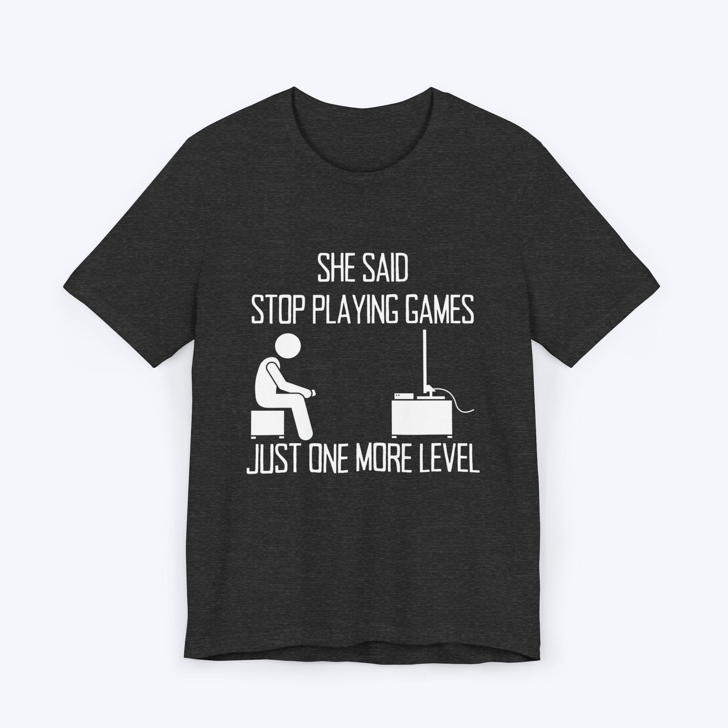 T-Shirt Dark Grey Heather / S Stop Playing Games T-shirt