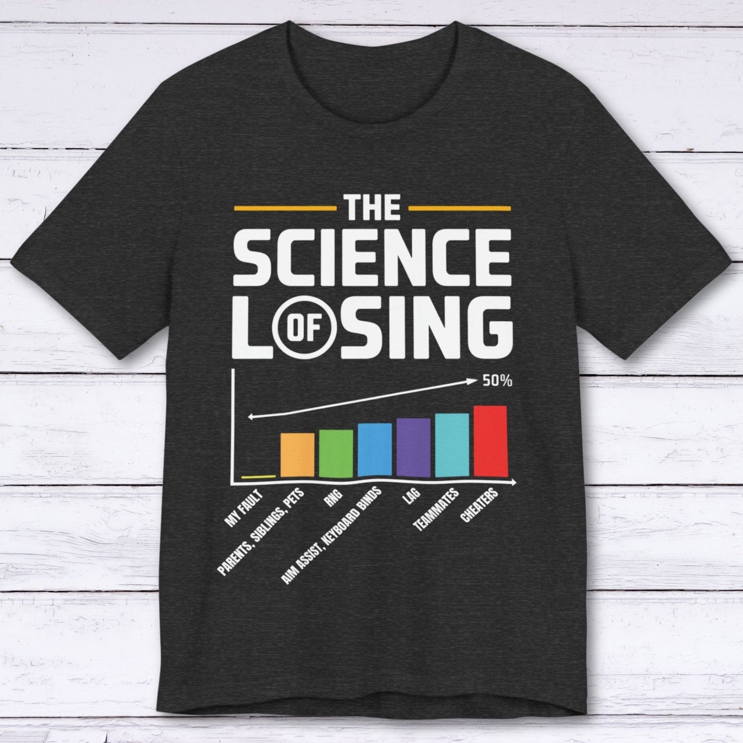 T-Shirt Dark Grey Heather / S The Science of Losing T-shirt