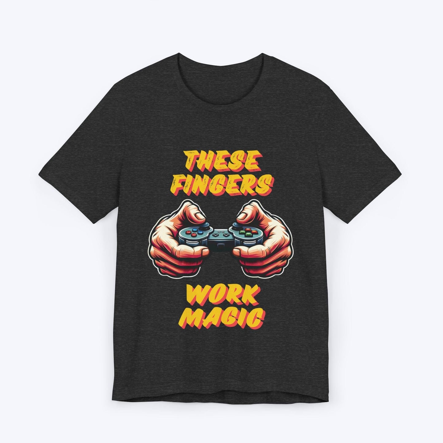 T-Shirt Dark Grey Heather / S These Fingers Work Magic T-shirt