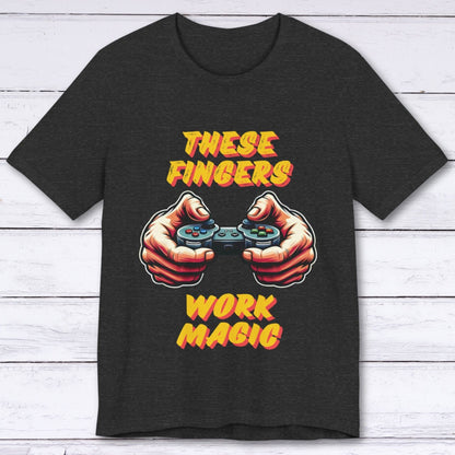 T-Shirt Dark Grey Heather / S These Fingers Work Magic T-shirt