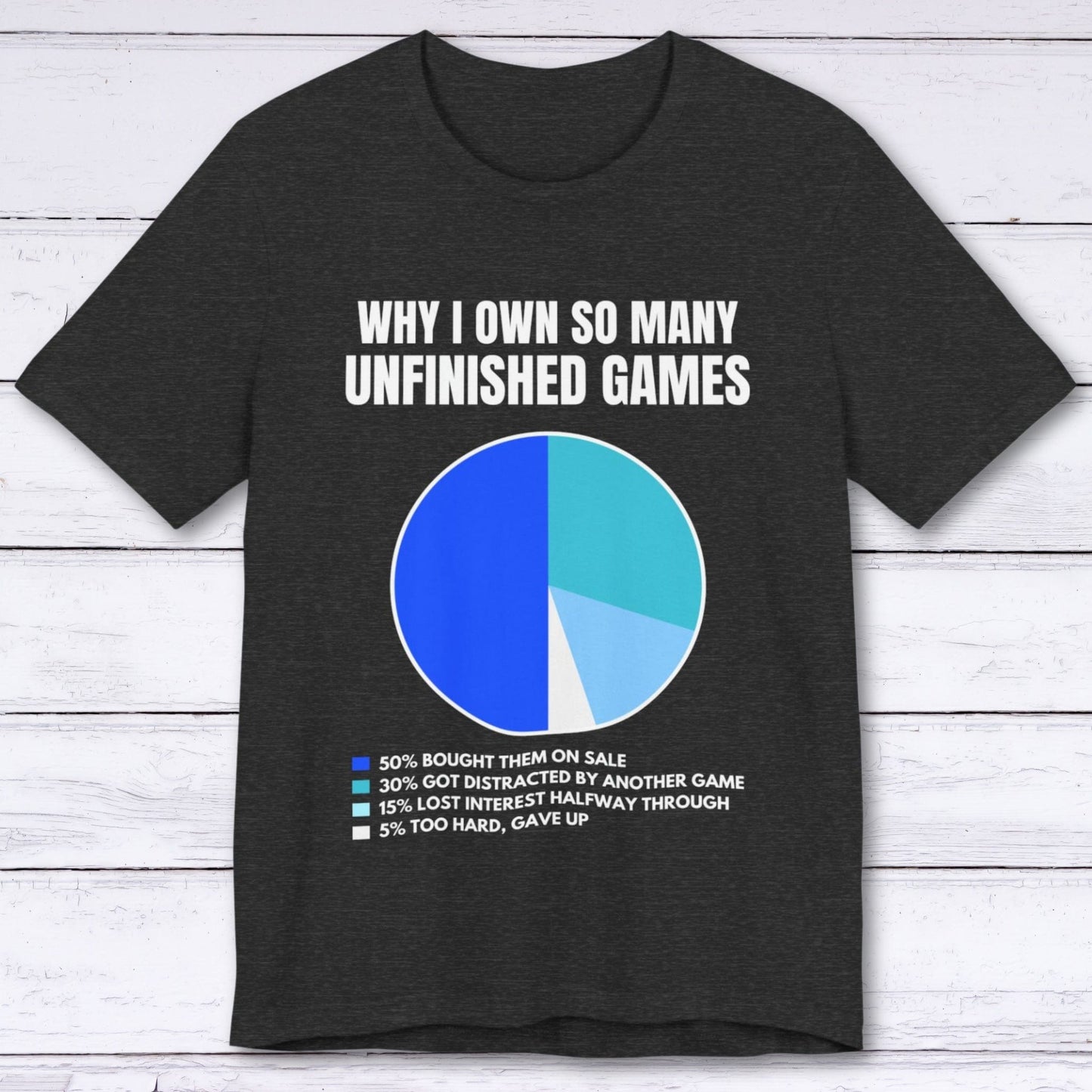 T-Shirt Dark Grey Heather / S Unfinished Games T-shirt