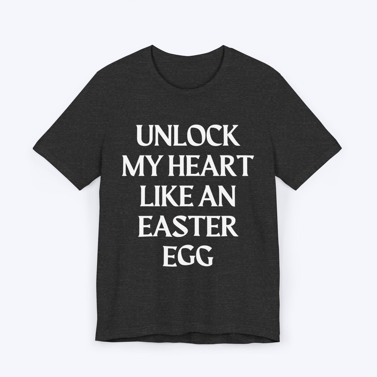 T-Shirt Dark Grey Heather / S Unlock My Heart Like An Easter Egg T-shirt