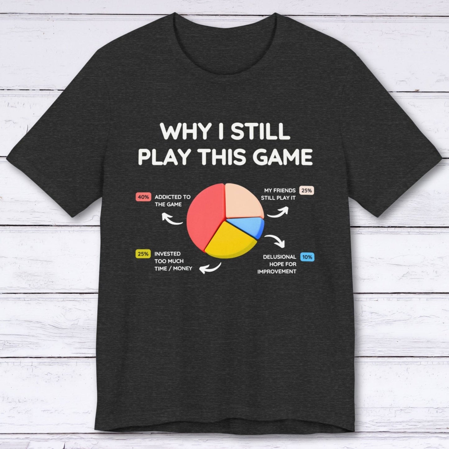 T-Shirt Dark Grey Heather / S Why I Still Play This Game T-shirt