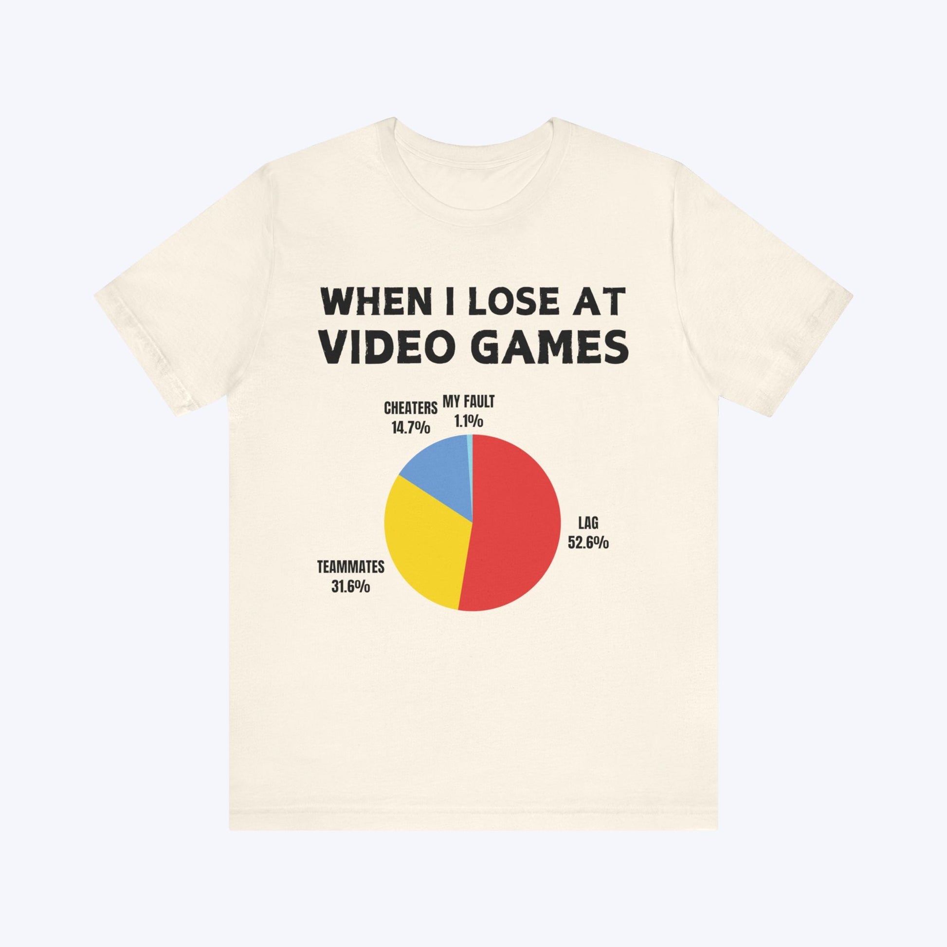 T-Shirt Gamers Excuse Pie Chart T-shirt