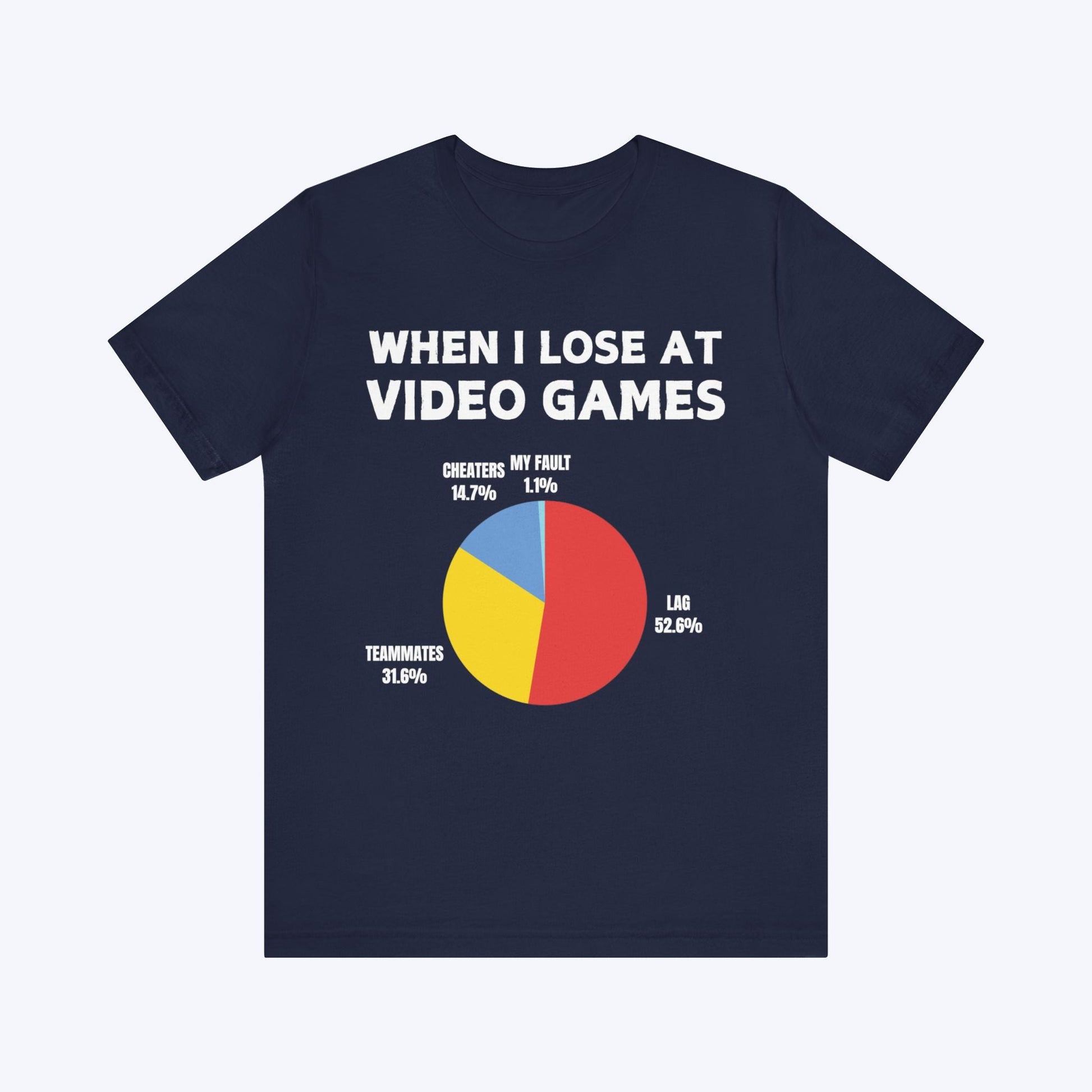 T-Shirt Gamers Excuse Pie Chart T-shirt