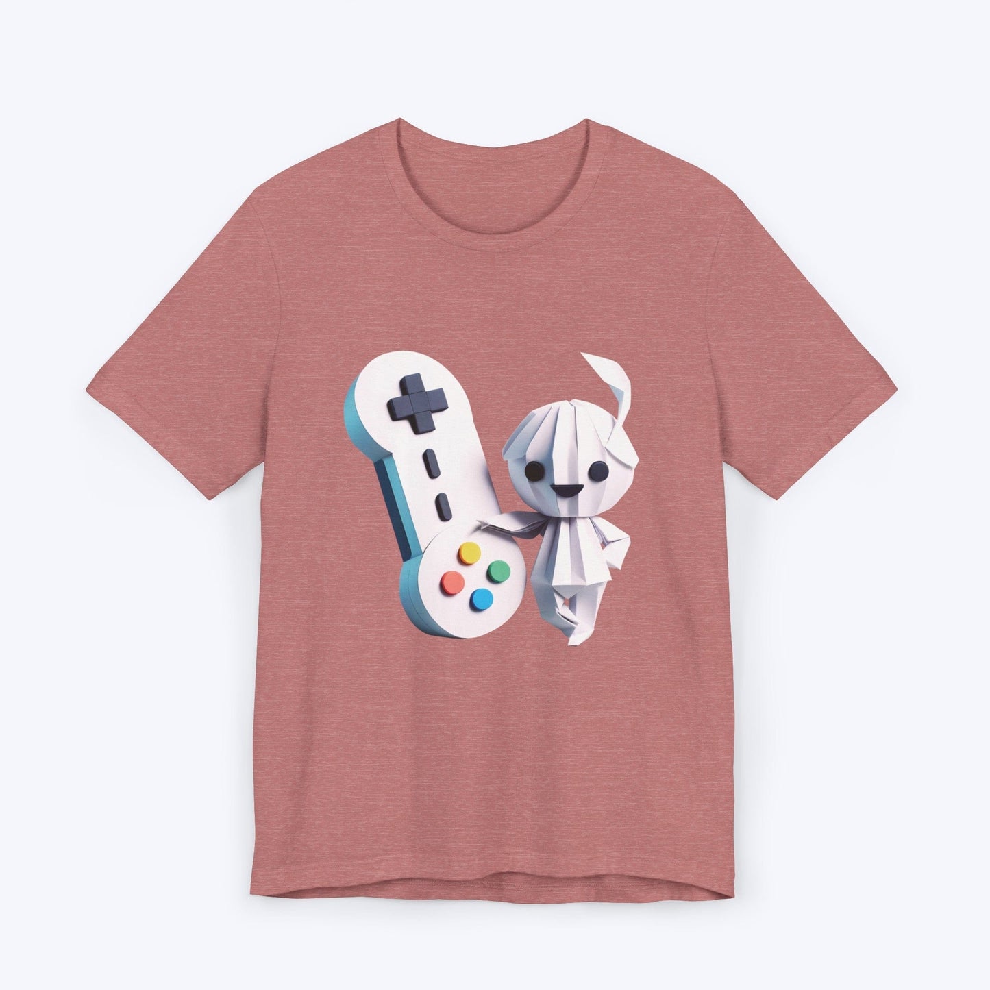 T-Shirt Heather Mauve / S Origami Gamer Girl T-shirt