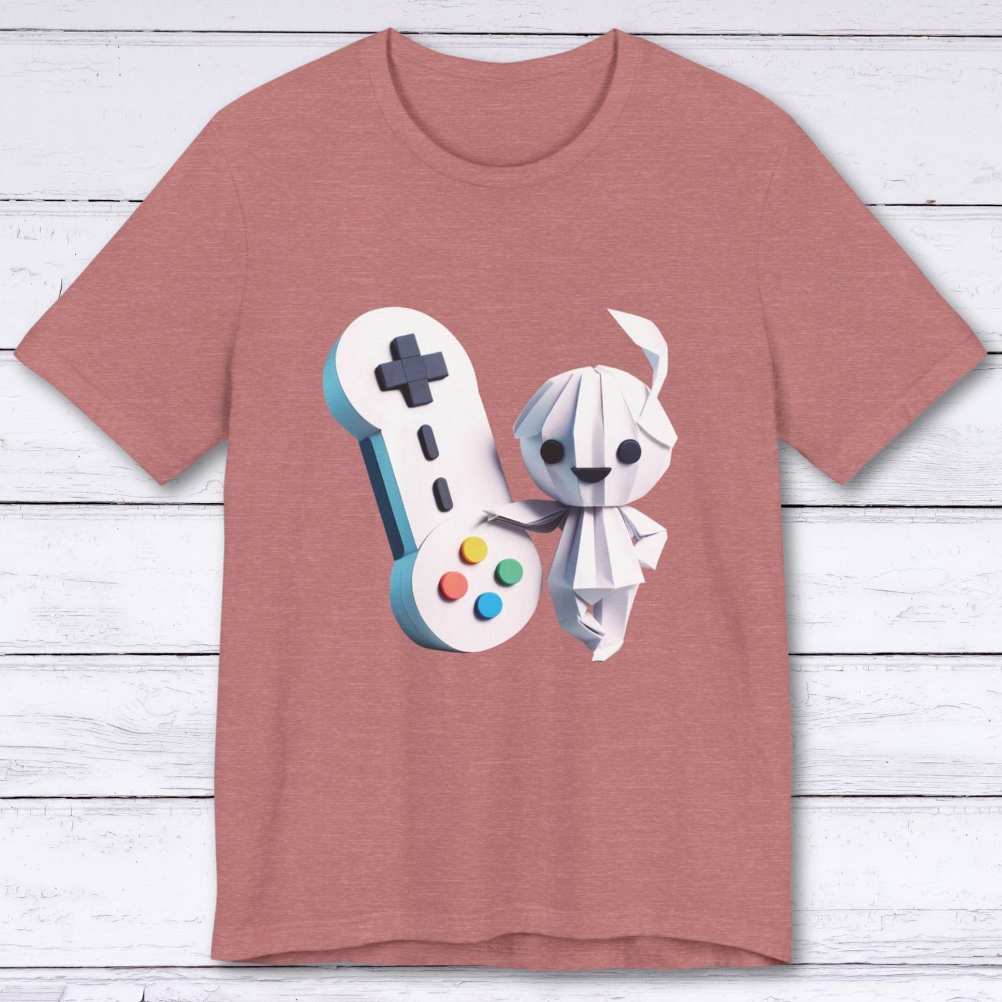 T-Shirt Heather Mauve / S Origami Gamer Girl T-shirt