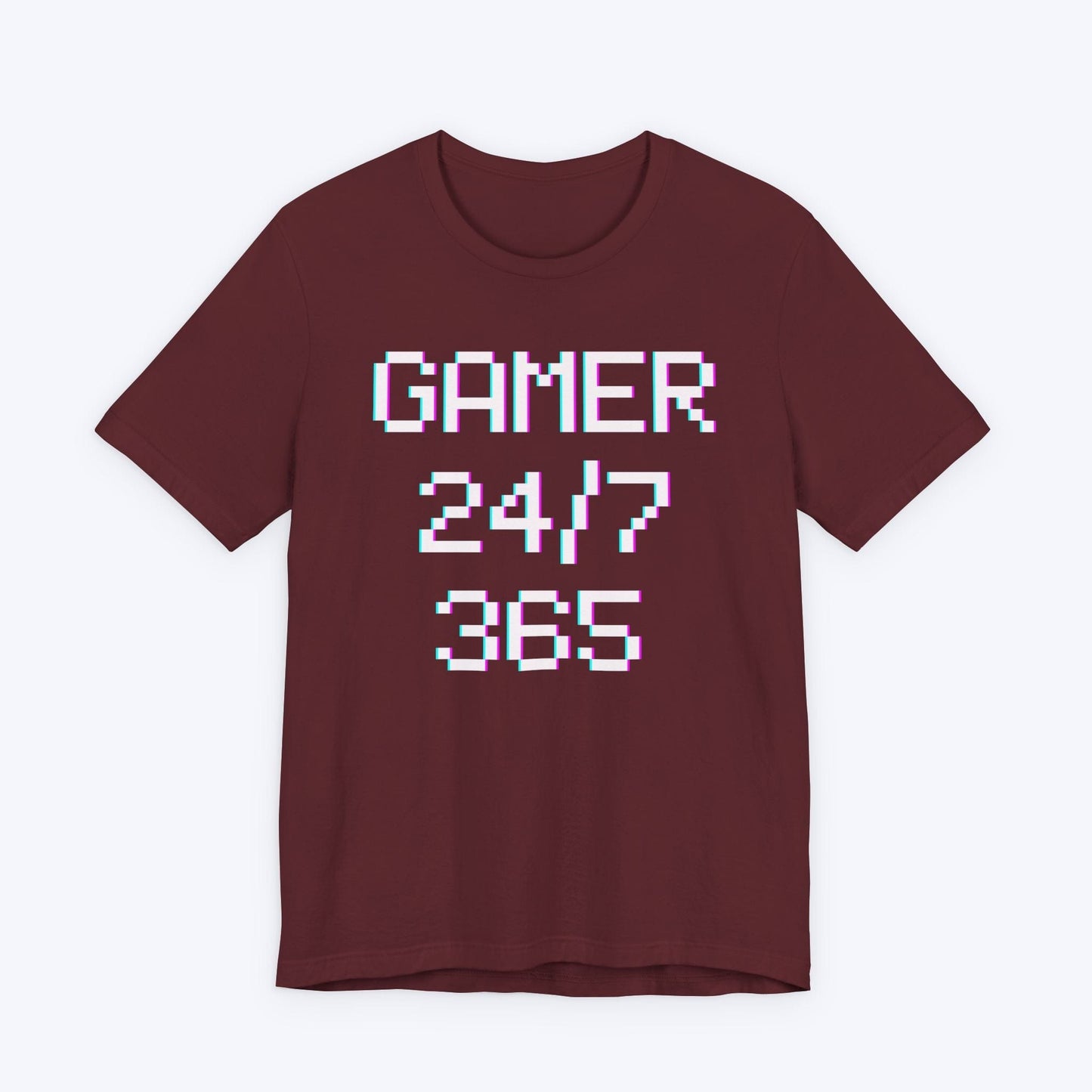 T-Shirt Maroon / S 24/7 - 365 Gamer T-shirt