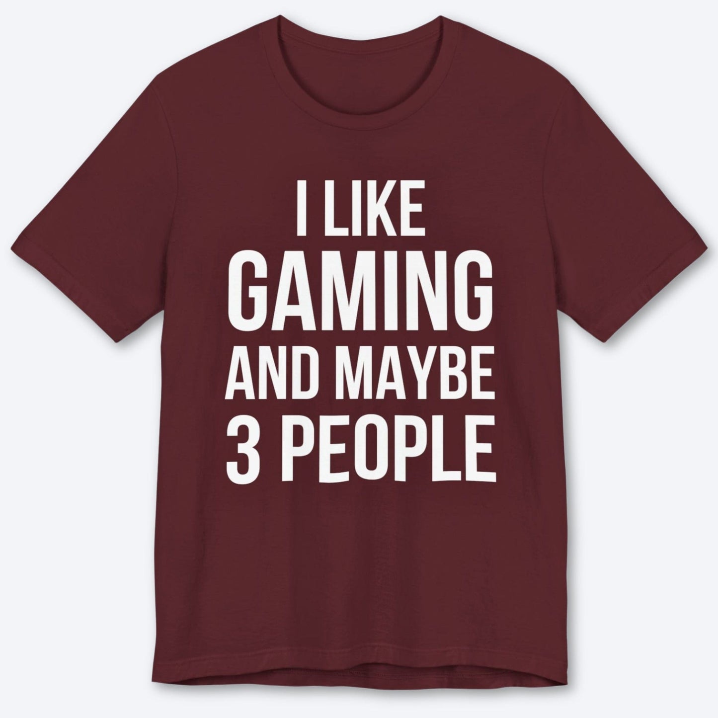 T-Shirt Maroon / S 3 People Limit T-shirt