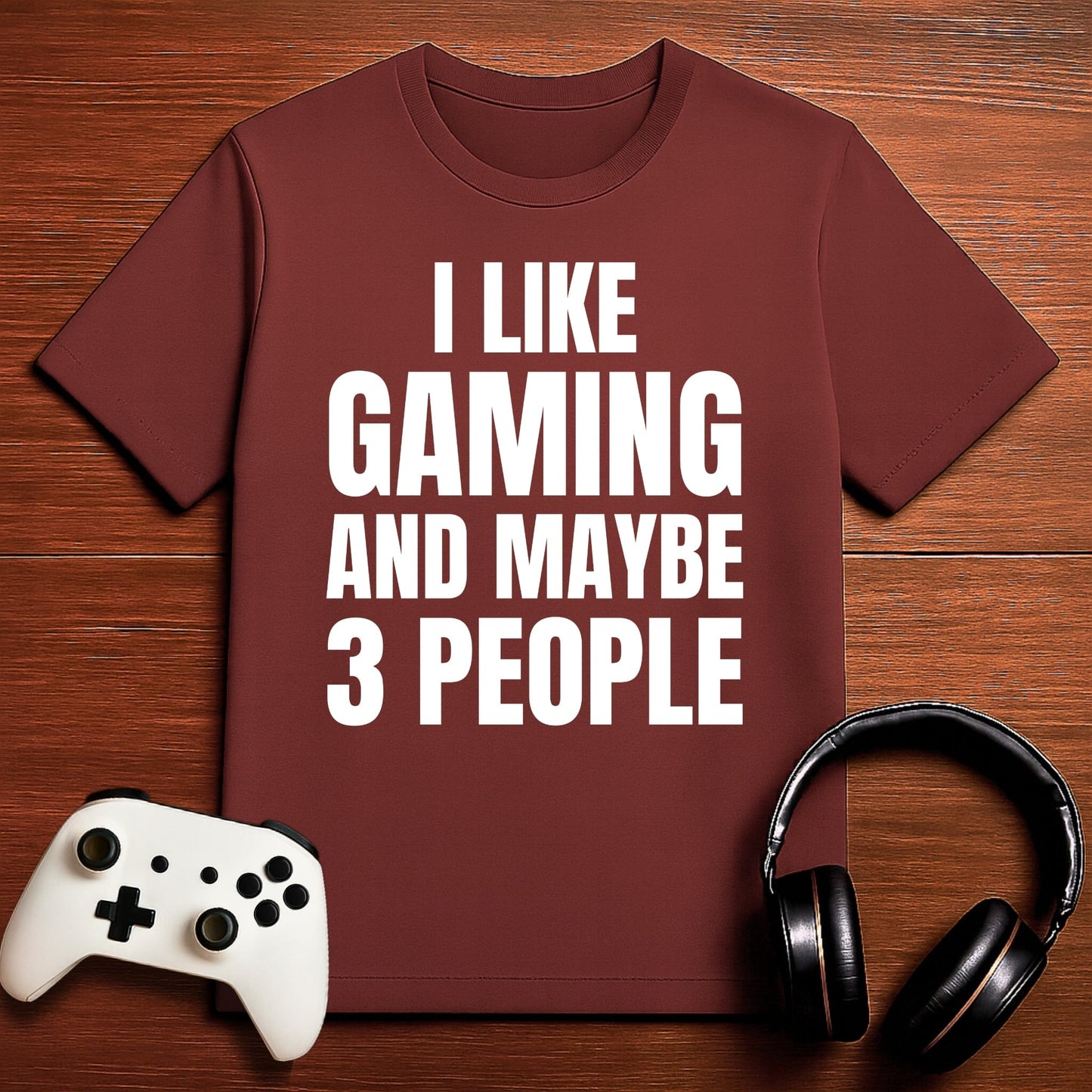 T-Shirt Maroon / S 3 People Limit T-shirt