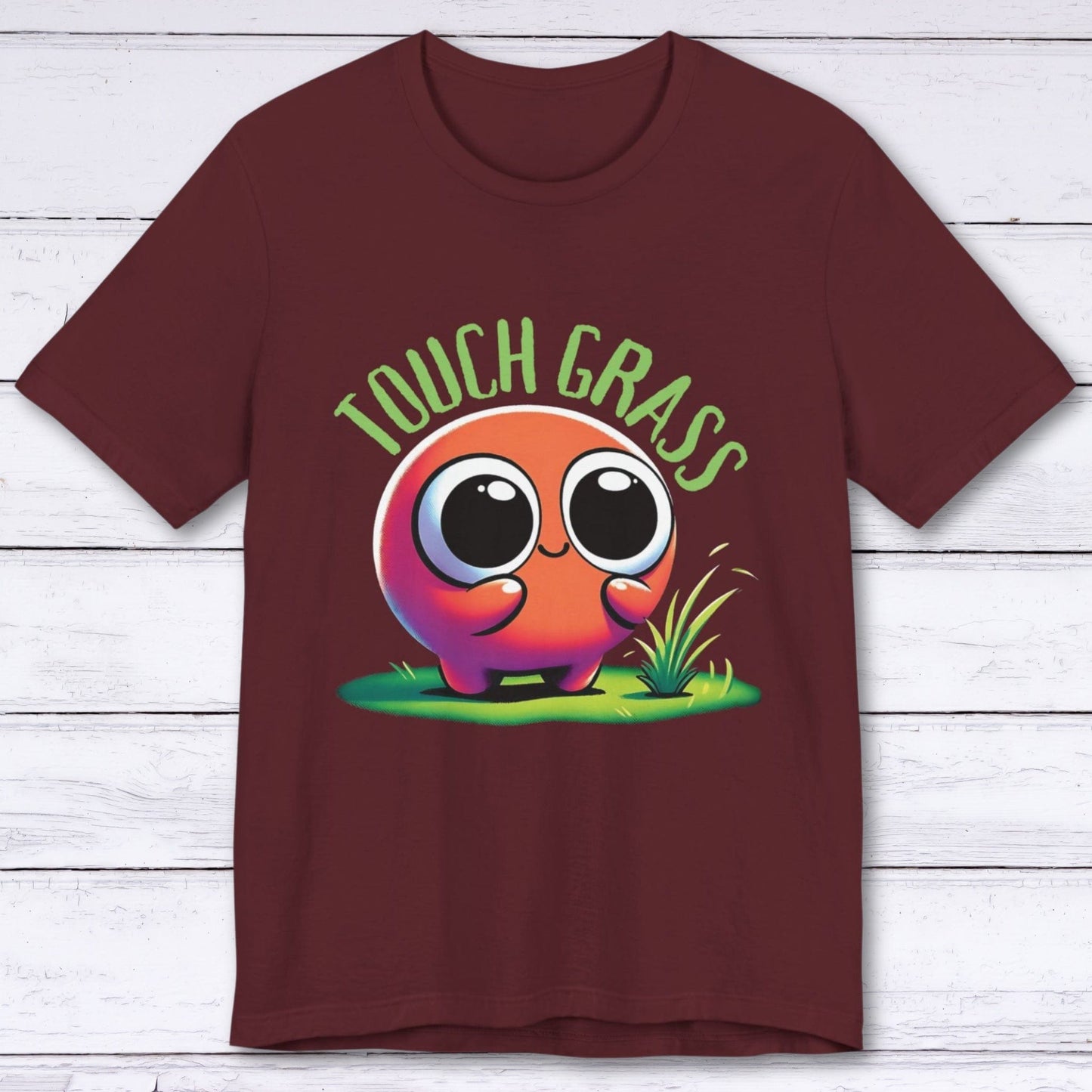 T-Shirt Maroon / S Achievement Unlocked "Touched Grass" T-shirt