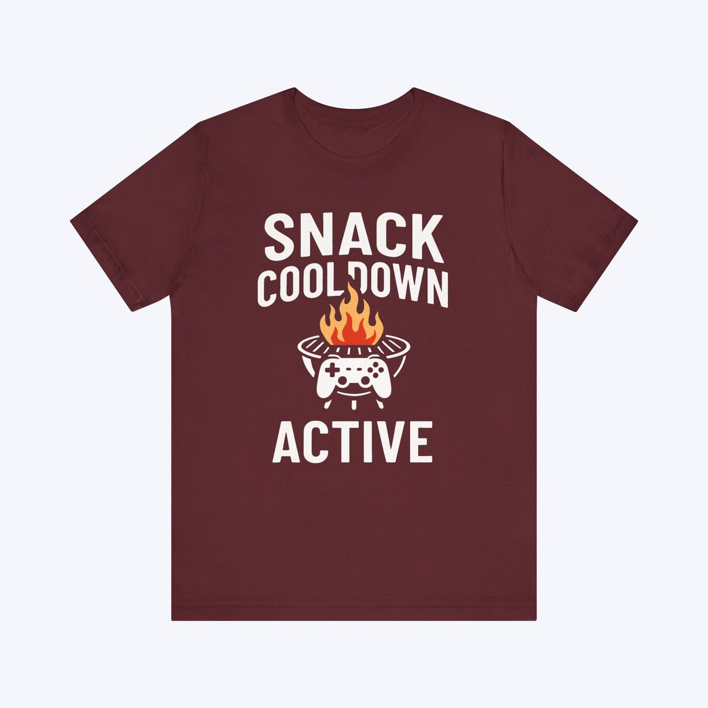 T-Shirt Maroon / S BBQ and Gaming T-shirt
