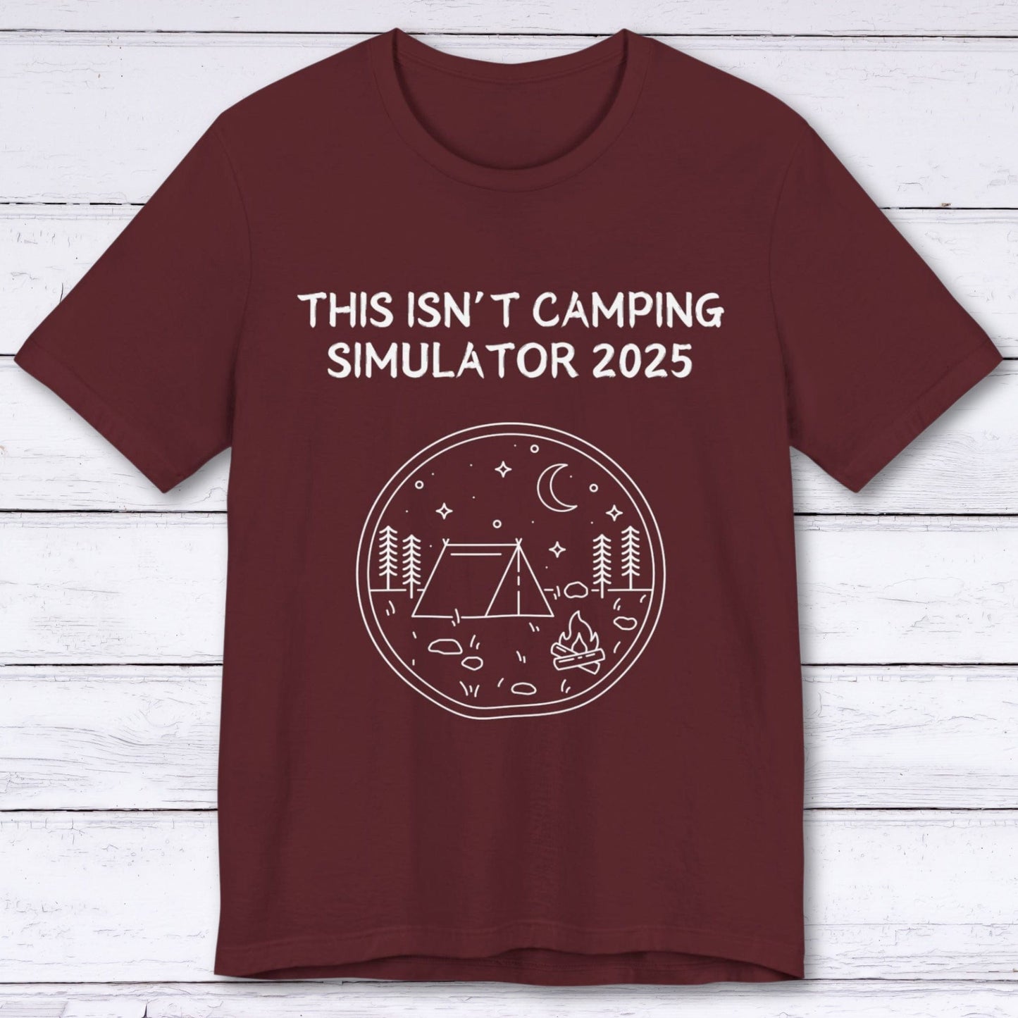 T-Shirt Maroon / S Camping Simulator "Gamer" T-shirt