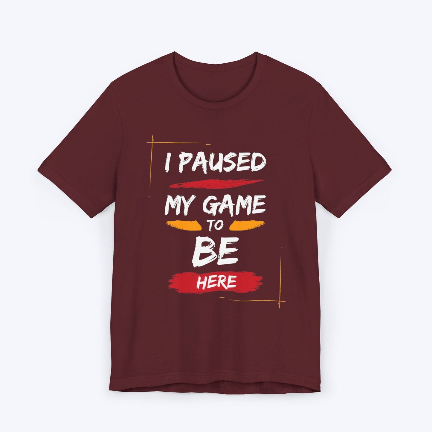 T-Shirt Maroon / S Classic Pause Gaming T-shirt