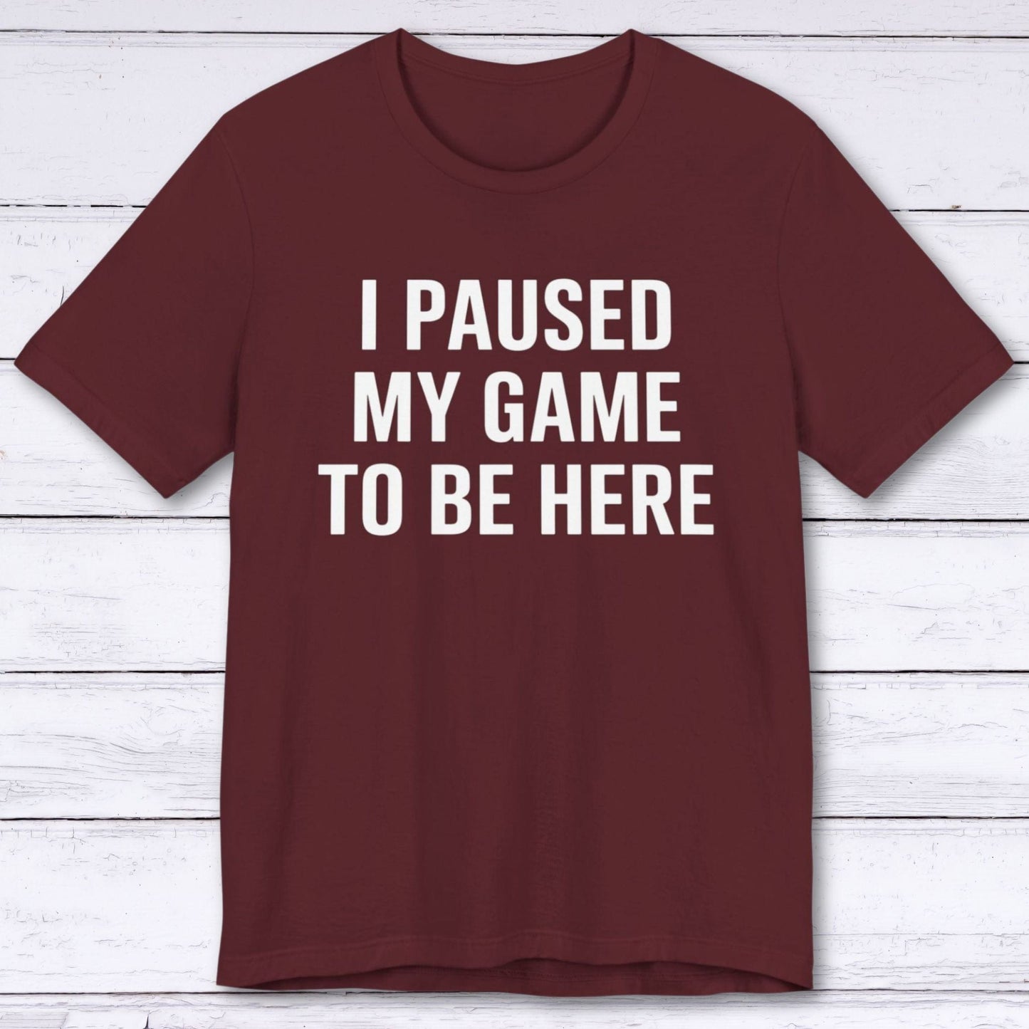 T-Shirt Maroon / S Clean Pause T-shirt