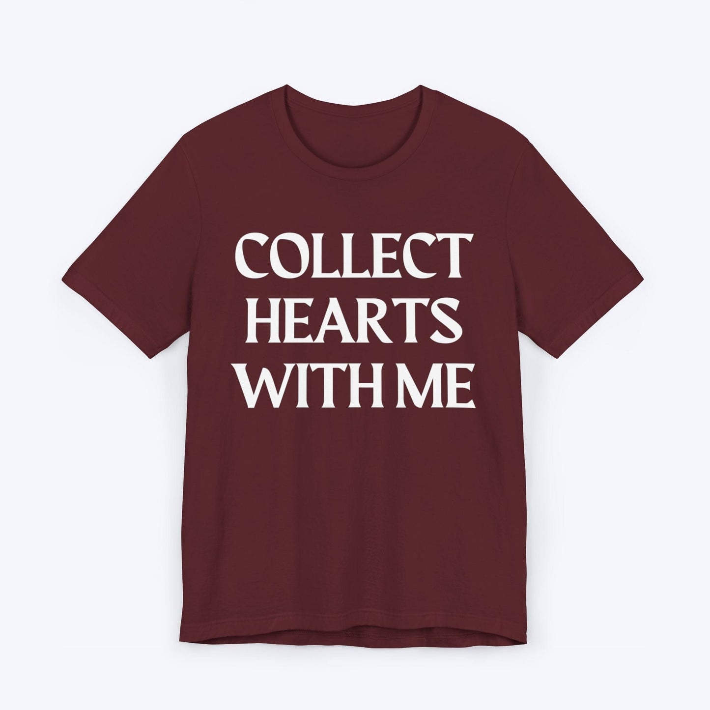 T-Shirt Maroon / S Collect Hearts With Me T-shirt