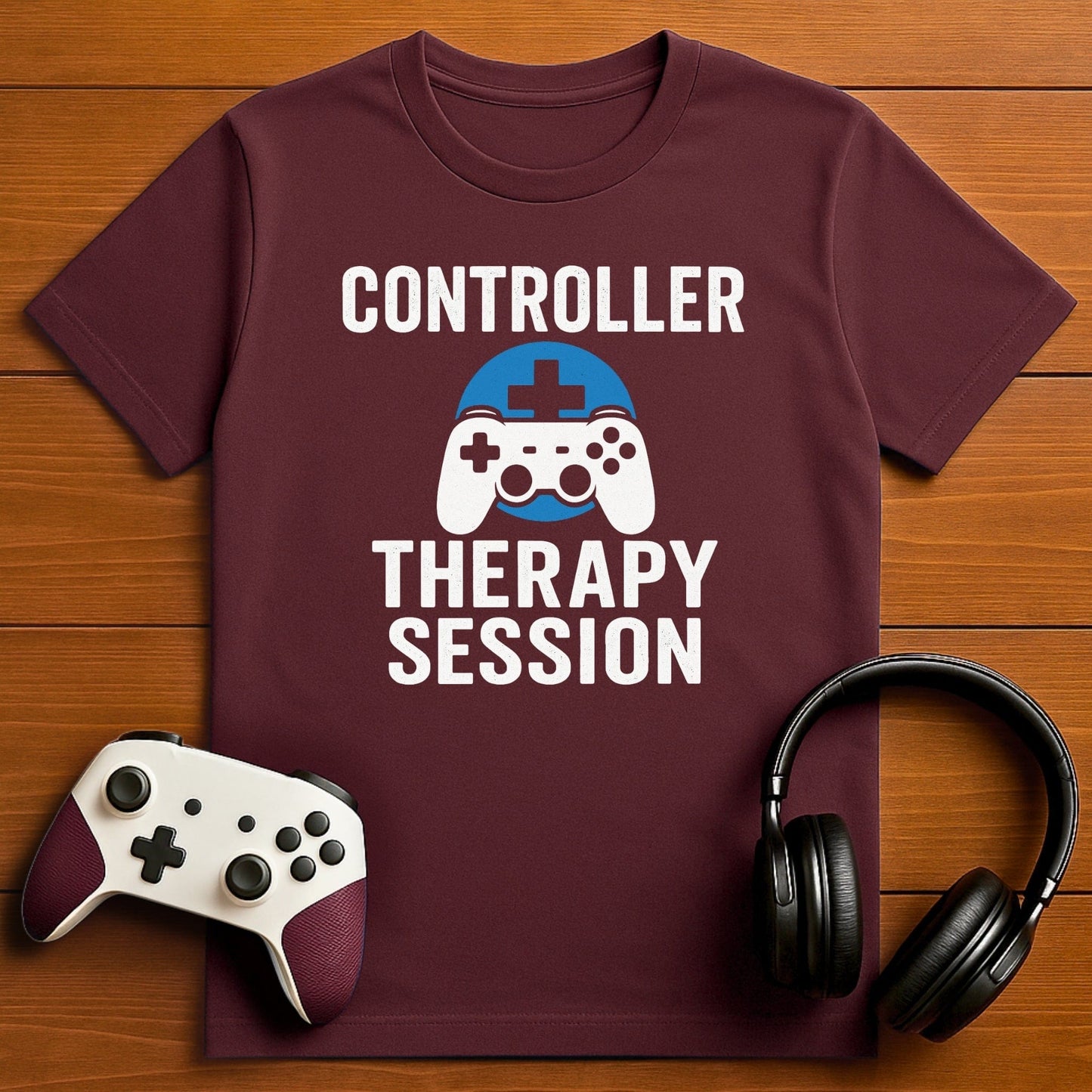 T-Shirt Maroon / S Controller Therapy Session T-shirt