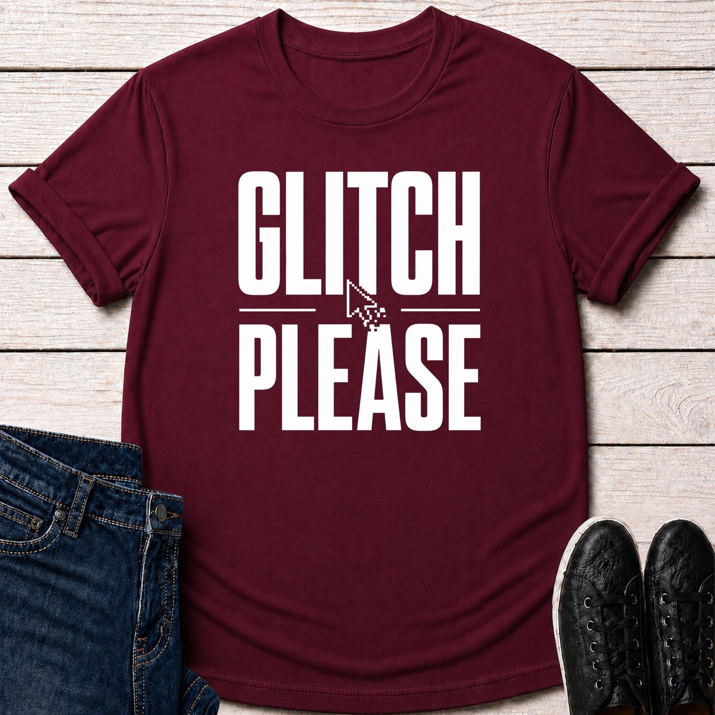 T-Shirt Maroon / S Cursor T-shirt T-shirt
