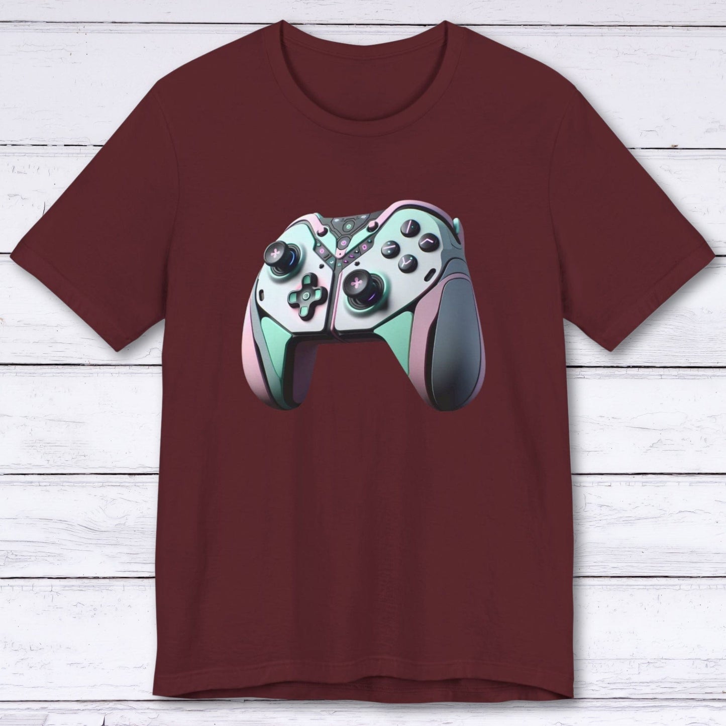 T-Shirt Maroon / S Distinct Future Gaming Controller T-shirt