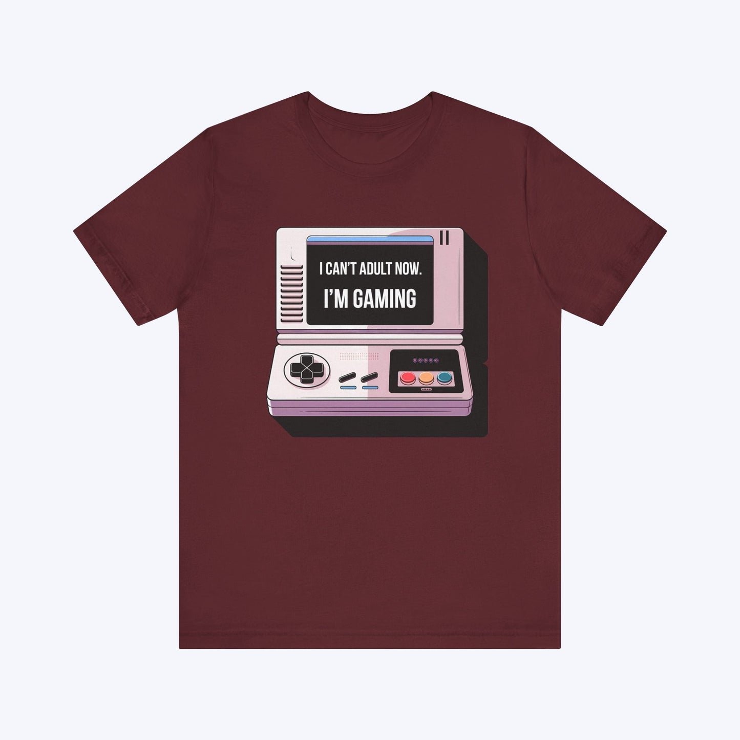 T-Shirt Maroon / S Game First, Adult Later T-shirt
