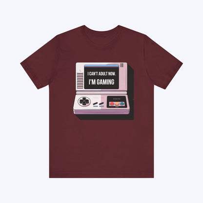 T-Shirt Maroon / S Game First, Adult Later T-shirt