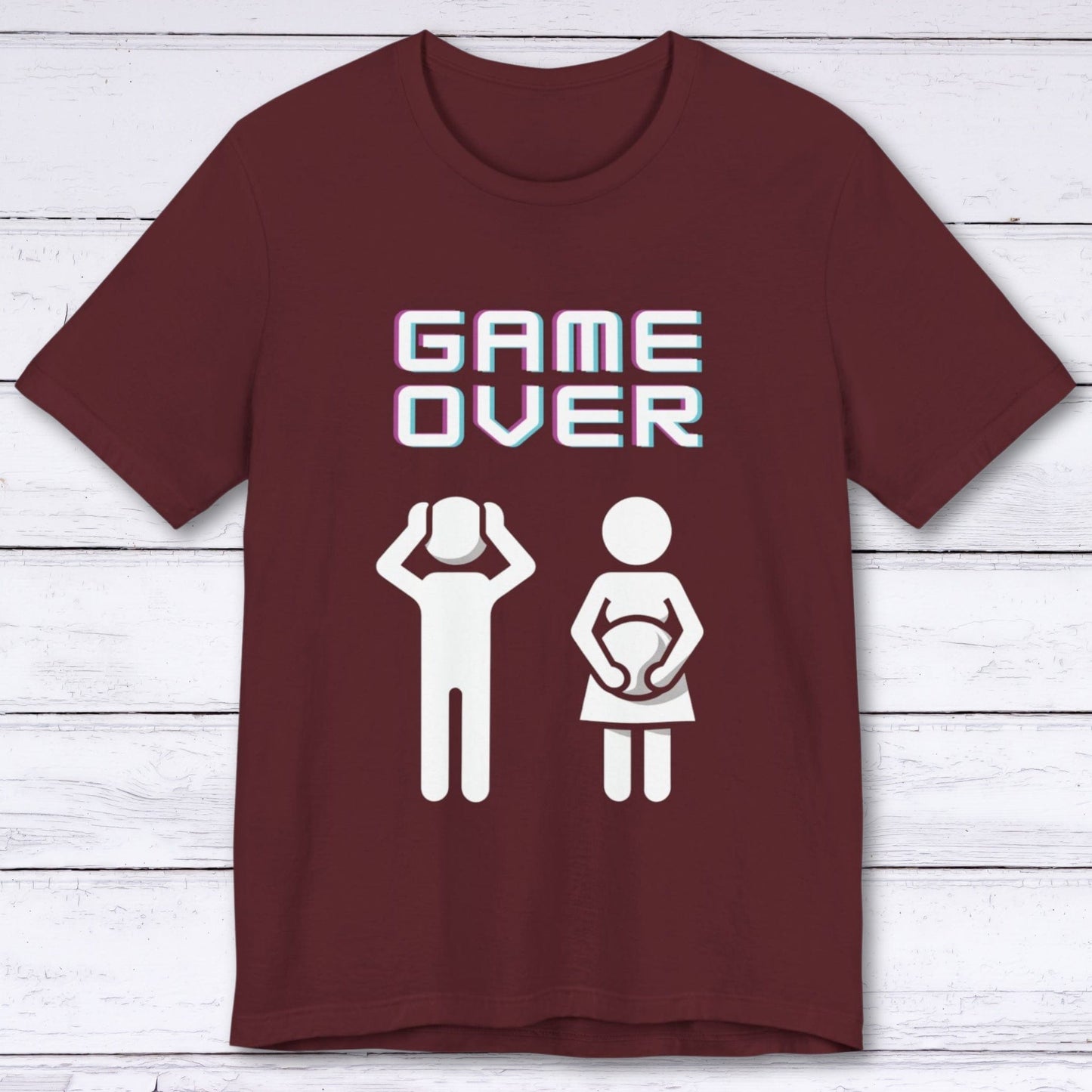 T-Shirt Maroon / S Game Over: New Player Loading T-shirt