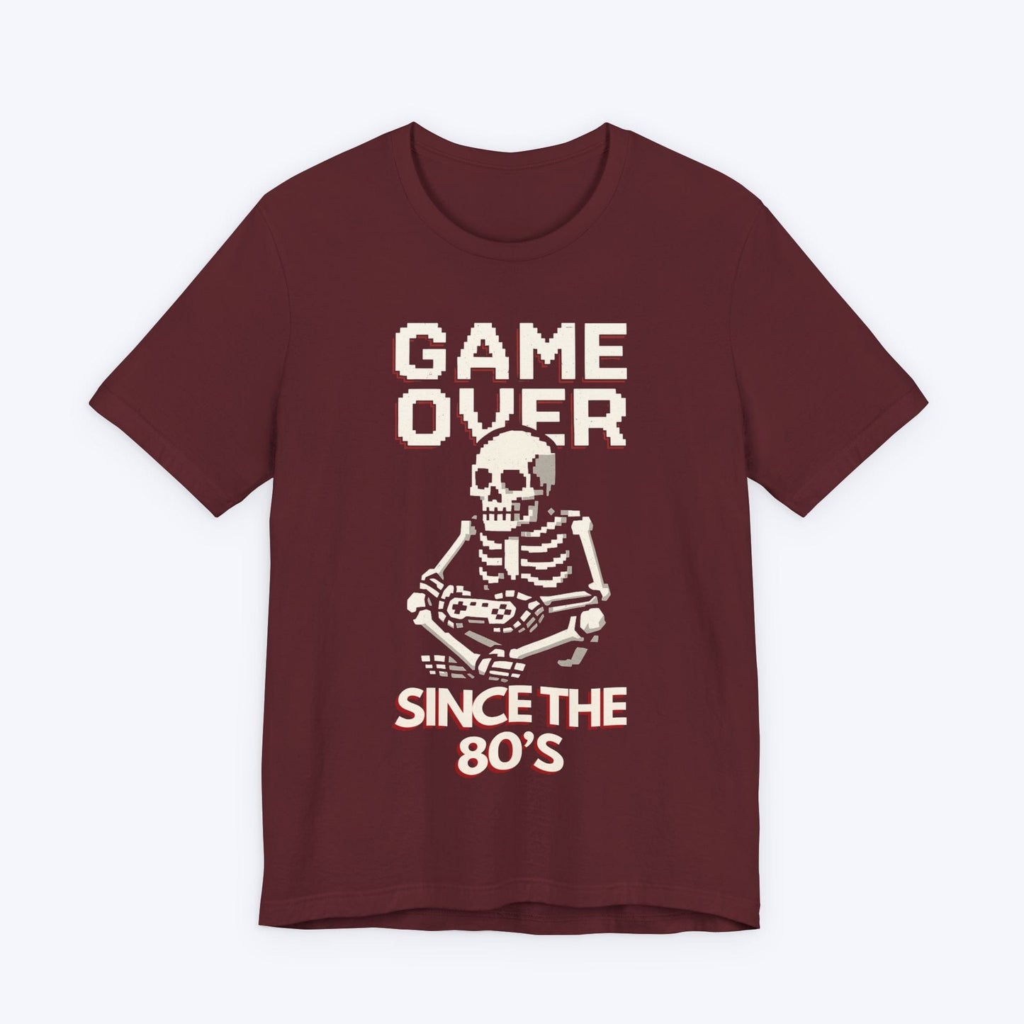 T-Shirt Maroon / S Game Over - Since the 80s T-shirt