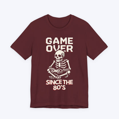 T-Shirt Maroon / S Game Over - Since the 80s T-shirt