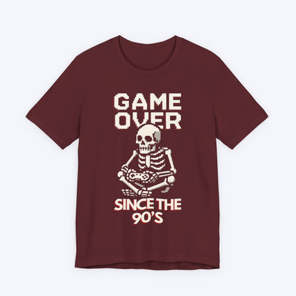 T-Shirt Maroon / S Game Over Since the 90s T-shirt