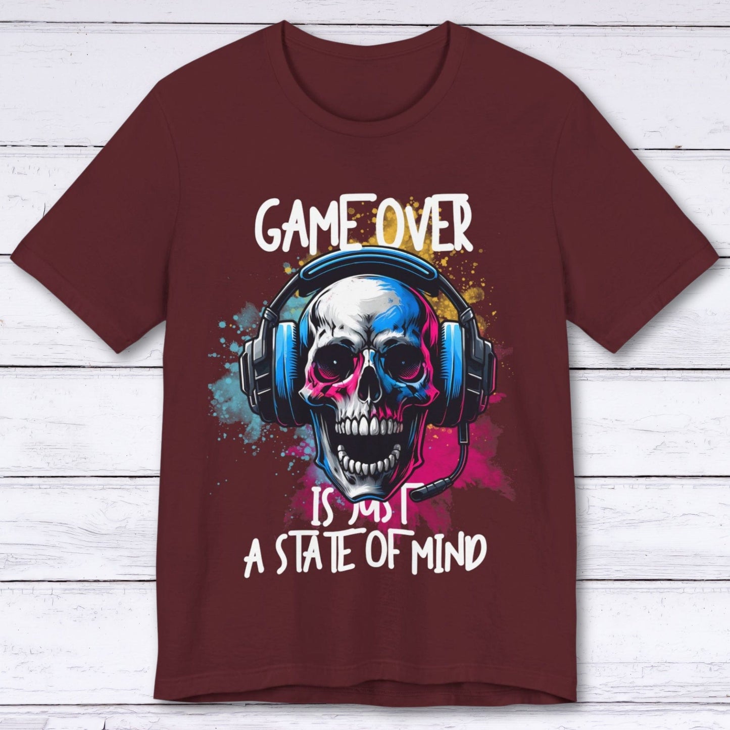 T-Shirt Maroon / S GAME OVER - State of Mind T-shirt