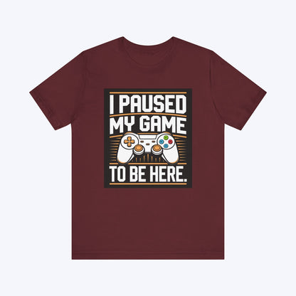 T-Shirt Maroon / S Game Progress on Hold T-shirt