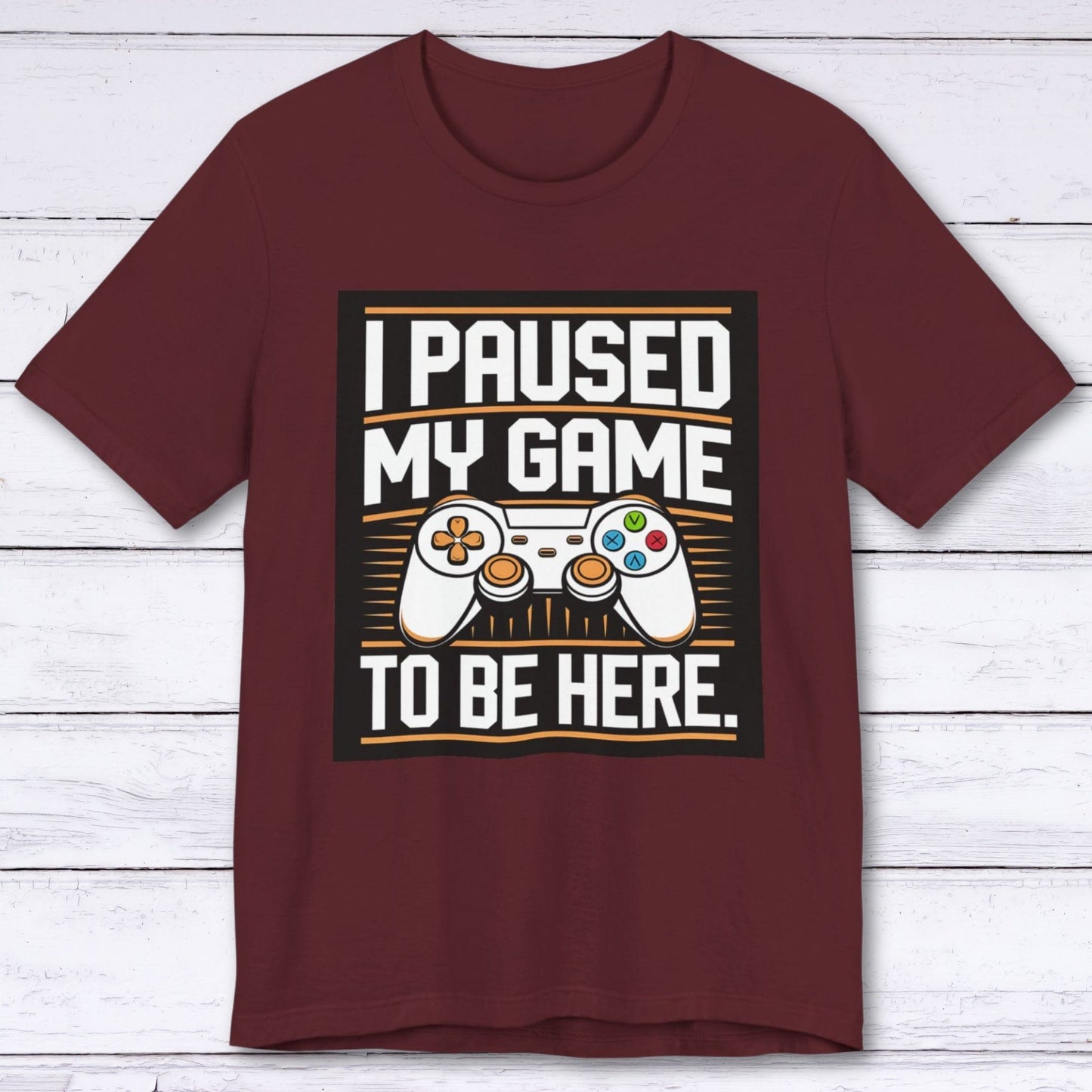 T-Shirt Maroon / S Game Progress on Hold T-shirt