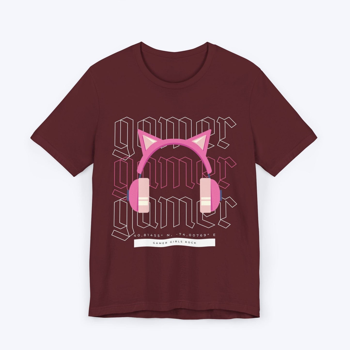 T-Shirt Maroon / S Gamer Girls Rock T-shirt