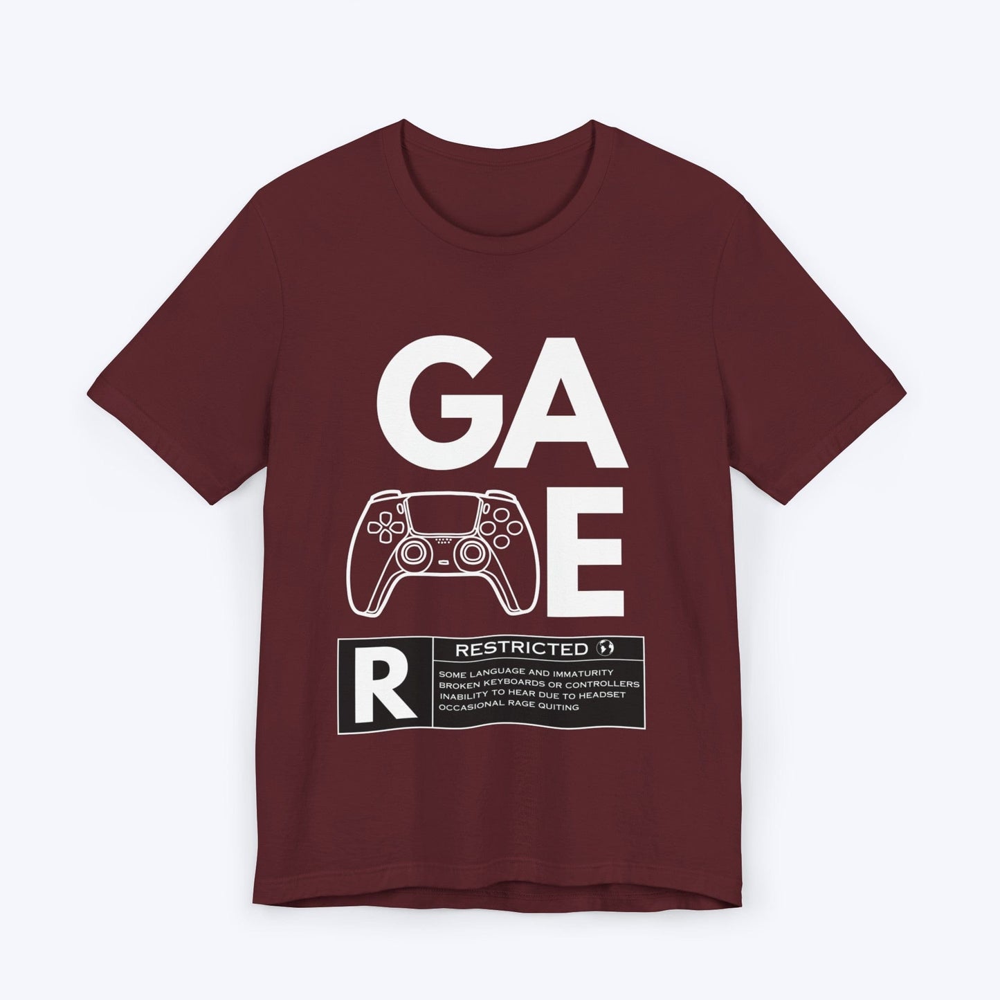 T-Shirt Maroon / S Gamer Restricted T-shirt