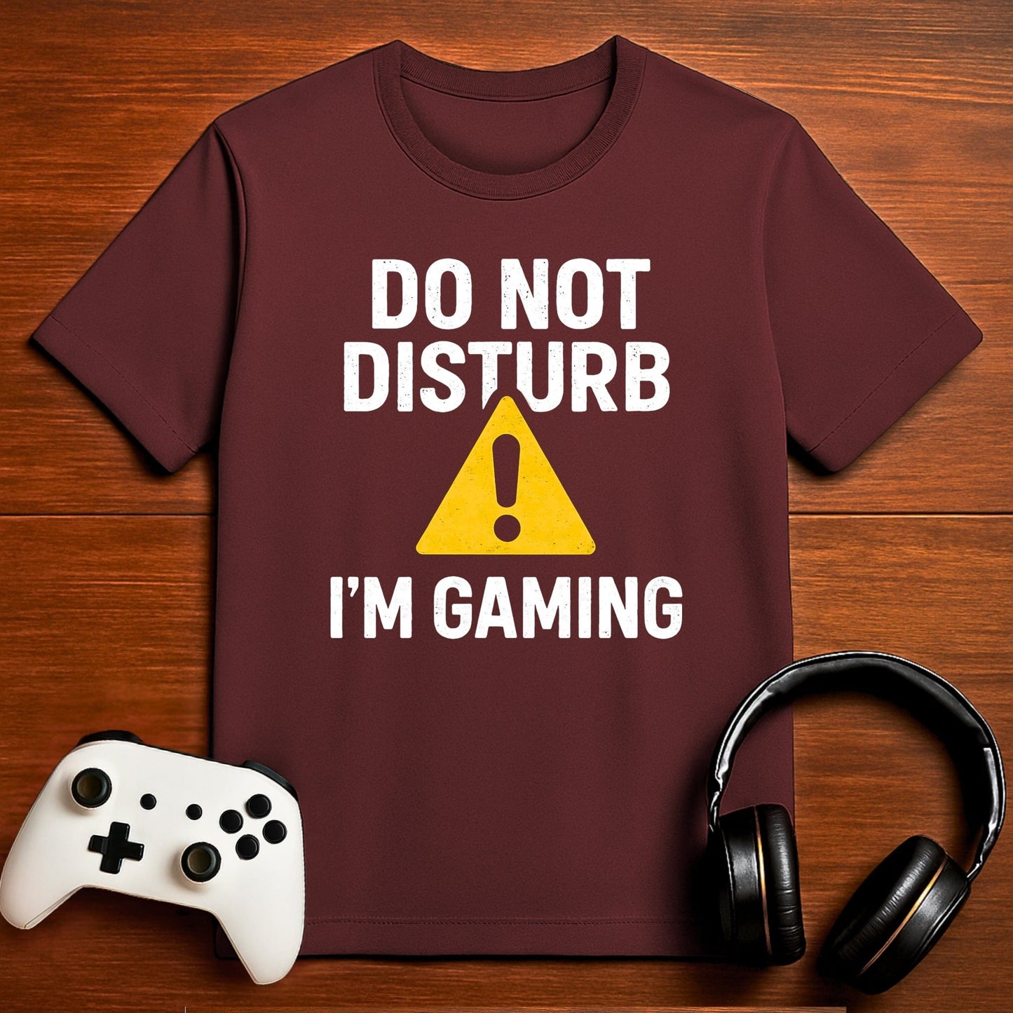 T-Shirt Maroon / S Gamer Zone: Do Not Disturb T-shirt