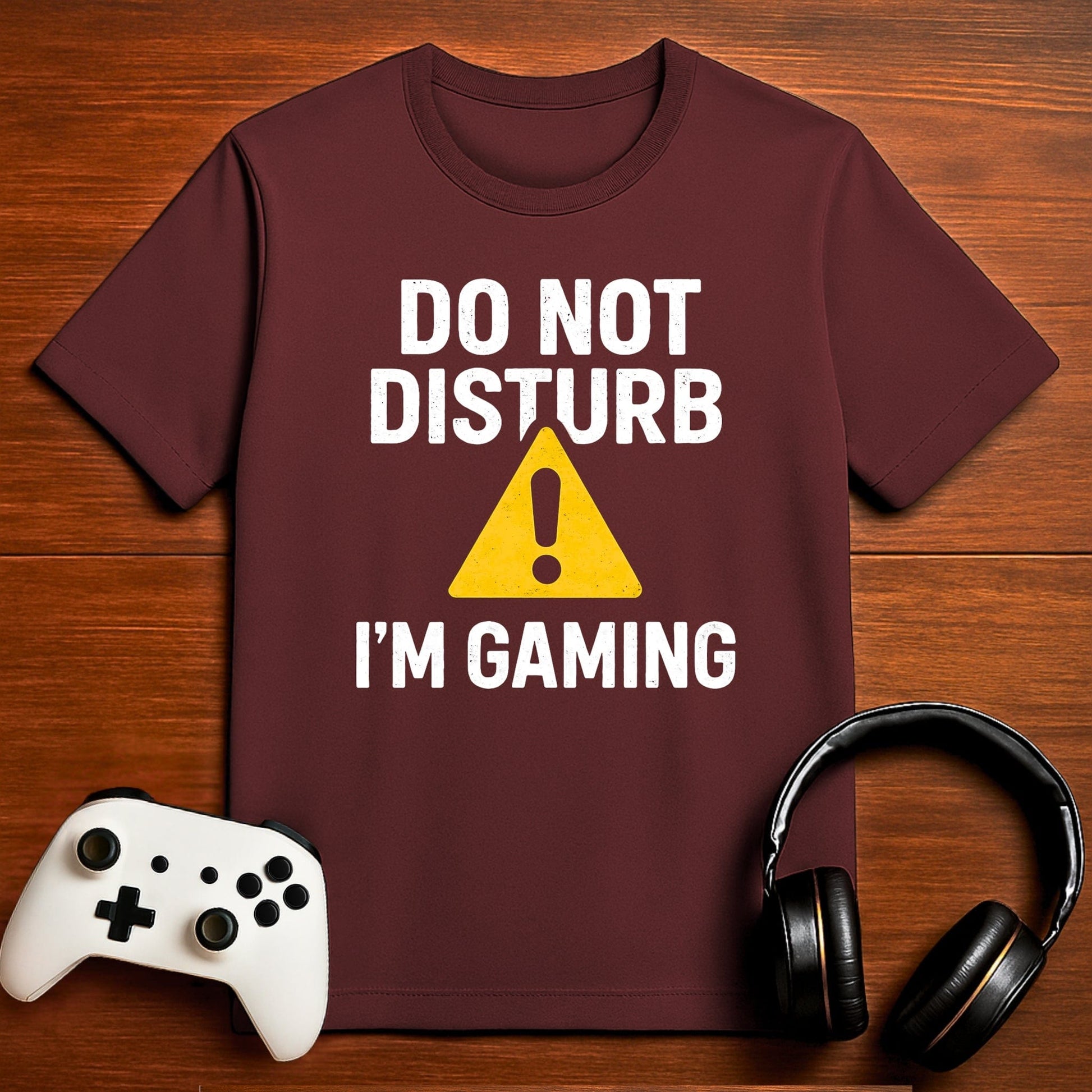 T-Shirt Maroon / S Gamer Zone: Do Not Disturb T-shirt