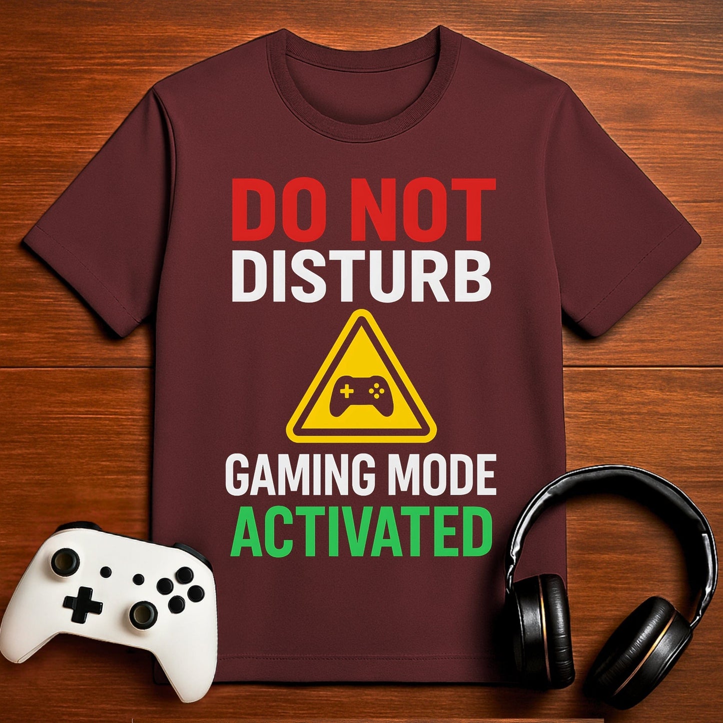 T-Shirt Maroon / S Gaming Mode Activated T-shirt